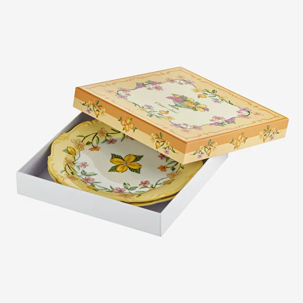 Sarı Seramik Yemek Tabağı 26,5 Cm Il Sogno Collection by Chiara Alessi