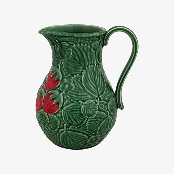 Yeşil Seramik Sürahi 2200 Ml Strawberries Collection by Bordallo Pinheiro