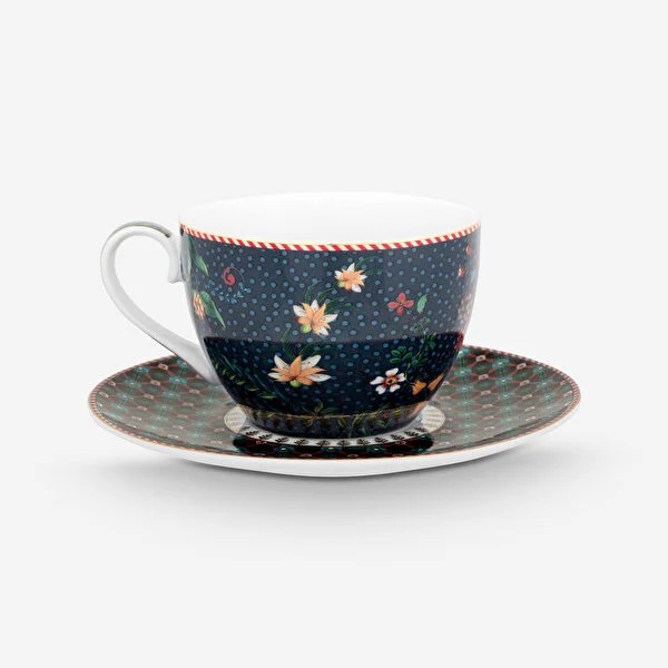Mavi Porselen Çay Fincan Seti 280 Ml Berry Blues Collection by Pip Studio