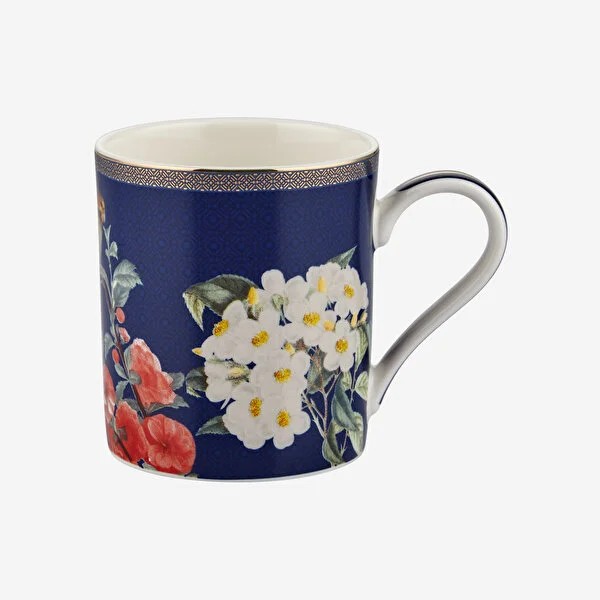 Lacivert Beyaz Porselen Kahve Fincan Seti 90 Ml Butterfly Walley Collection by Chiara Alessi
