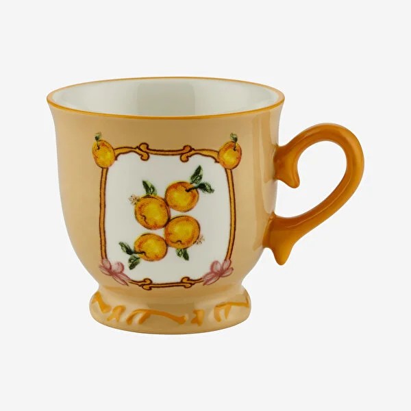 Turuncu Seramik Kahve Fincan Seti 90 Ml Il Sogno Collection by Chiara Alessi