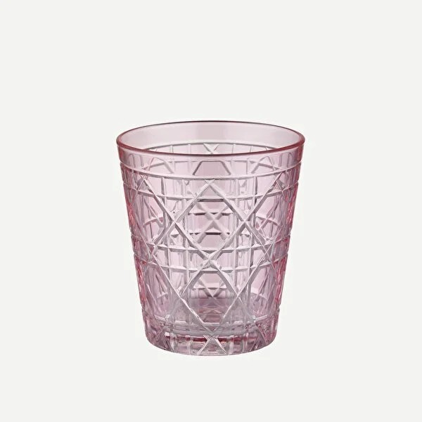 Pembe Cam Kısa Su Bardağı 345 Ml Gloria Collection by Chiara Alessi