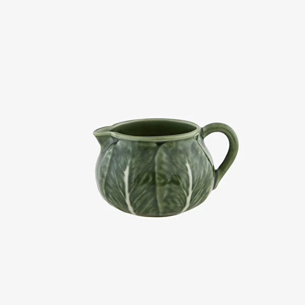 Yeşil Seramik Sütlük 130 Mm Cabbage Collection by Bordallo Pinheiro