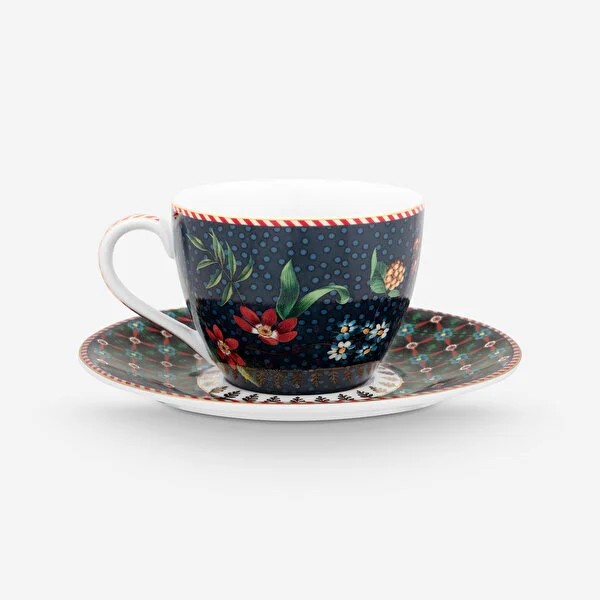 Mavi Porselen Kahve Fincan Seti 120 Ml Berry Blues Collection by Pip Studio