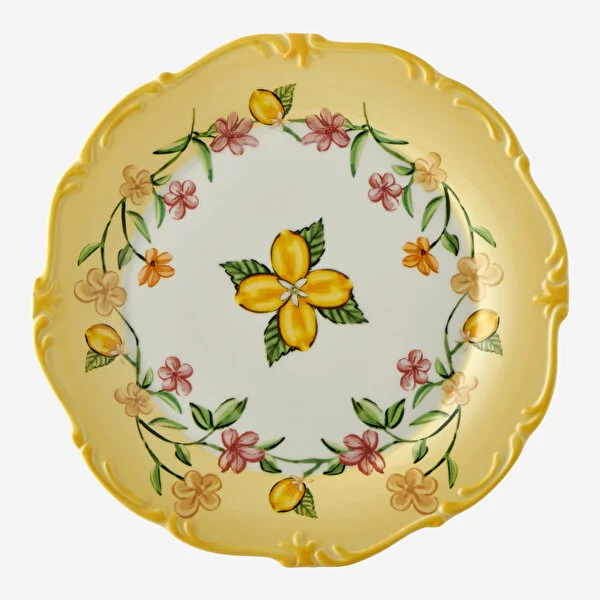 Sarı Seramik Yemek Tabağı 26,5 Cm Il Sogno Collection by Chiara Alessi
