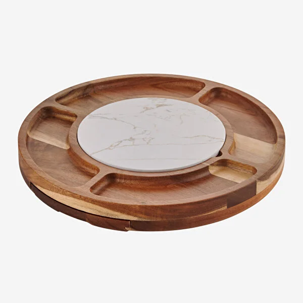 Kahverengi Ahşap Peynir Sunum Tabağı Acacia Elegance Collection by Chiara Alessi