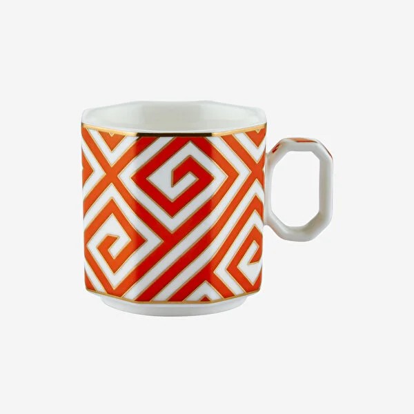 Turuncu Porselen Kahve Fincan Seti 90 Ml Ravello Collection by Chiara Alessi