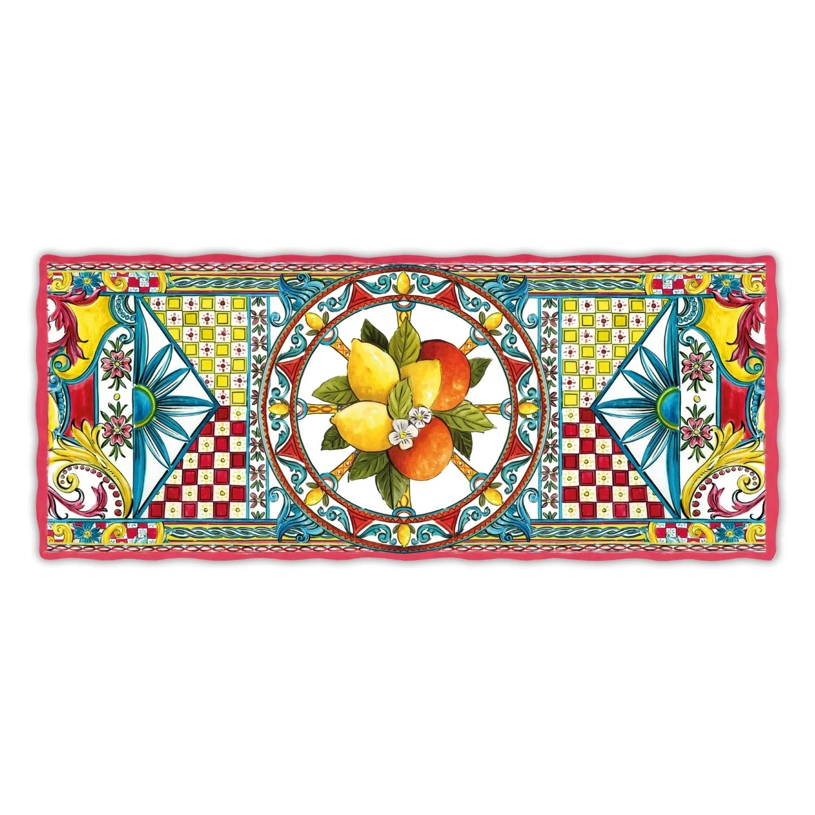 Baci Milano Sicily Tepsi 49 cm x 20 cm Turuncu