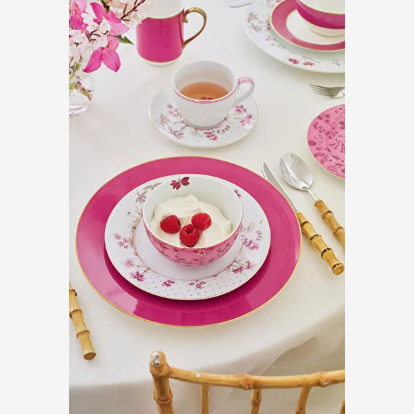 Beyaz Porselen Çay Fincan Seti 280 Ml Jolie Collection by Pip Studio