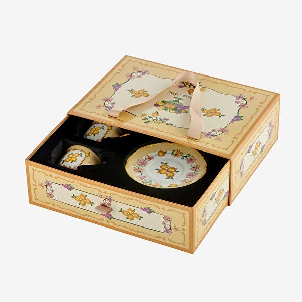 Turuncu Seramik Kahve Fincan Seti 90 Ml Il Sogno Collection by Chiara Alessi