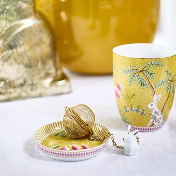 Beyaz Porselen Demleme Süzgeci 13 Cm La Majorelle Collection by Pip Studio