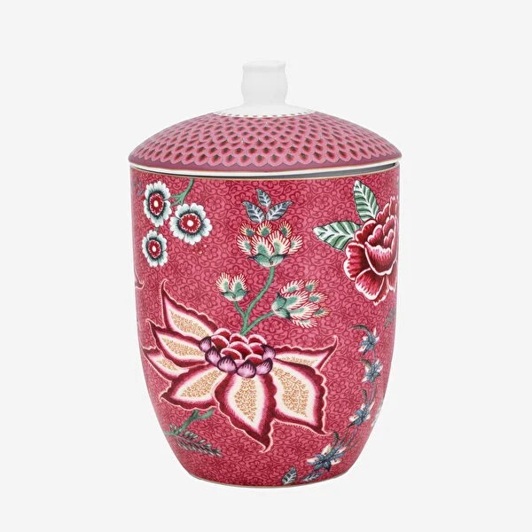 Kırmızı Porselen Küp 1500 Ml Flower Festival Collection by Pip Studio