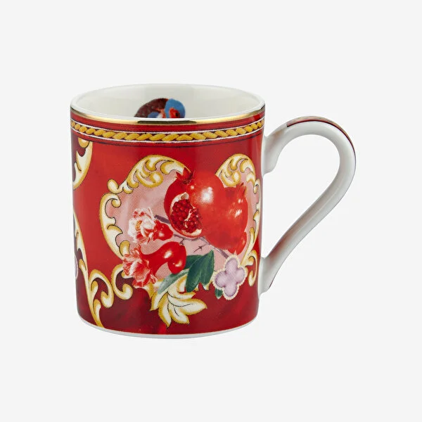 Kırmızı Porselen Kahve Fincan Seti 120 Ml Capri Collection by Chiara Alessi