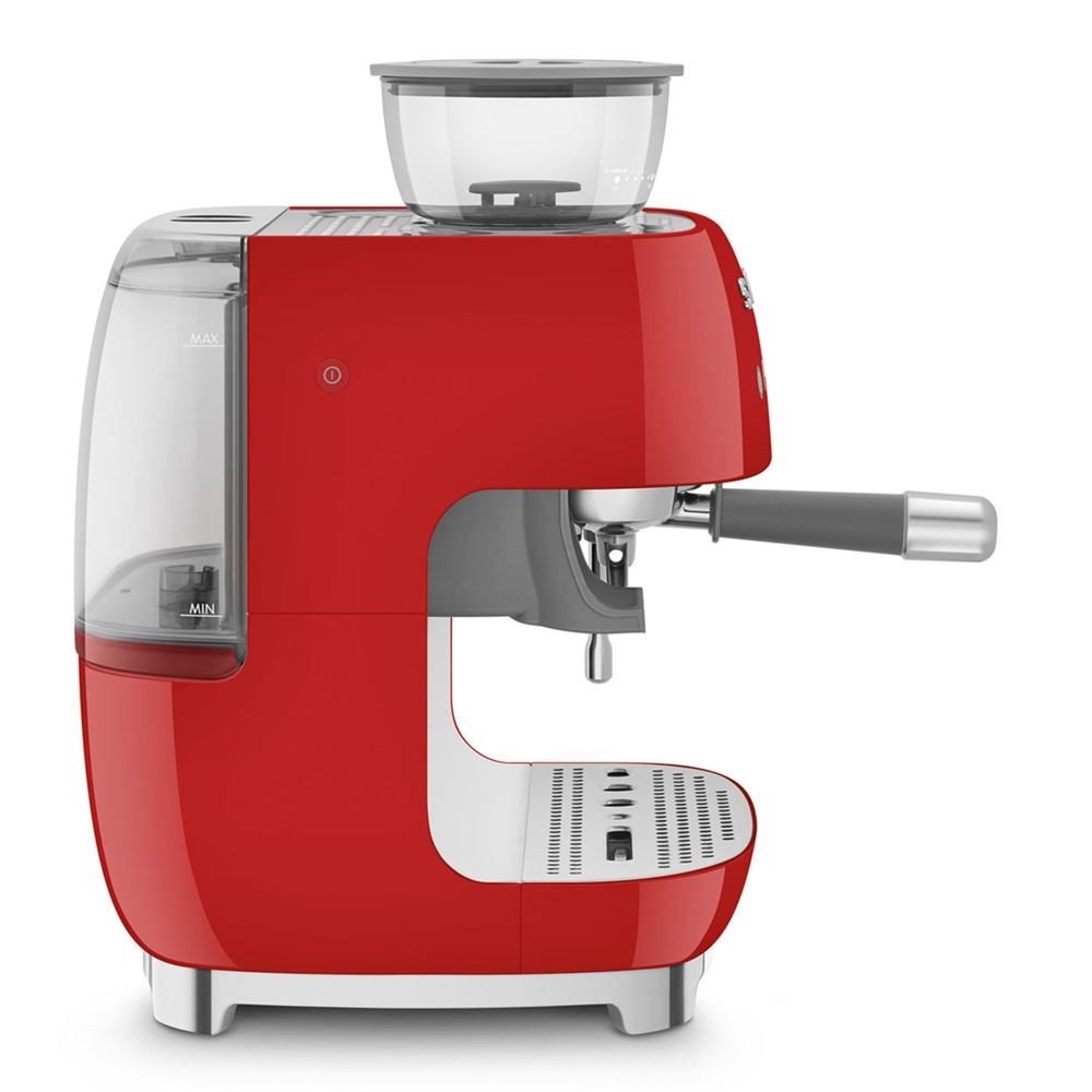 SMEG Kırmızı Öğütücülü Espresso ve Kahve Makinesi