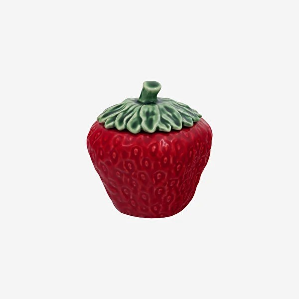 Kırmızı Seramik Saklama Kabı 450 Ml Strawberries Collection by