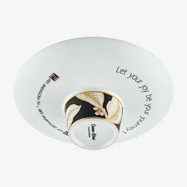 Siyah Porselen Kahve Fincan Seti 100 Ml Ravello Collection by Chiara Alessi