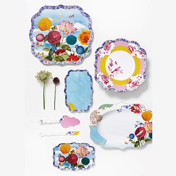 Mavi Porselen Tepsi 26 Cm Royal Collection by Pip Studio