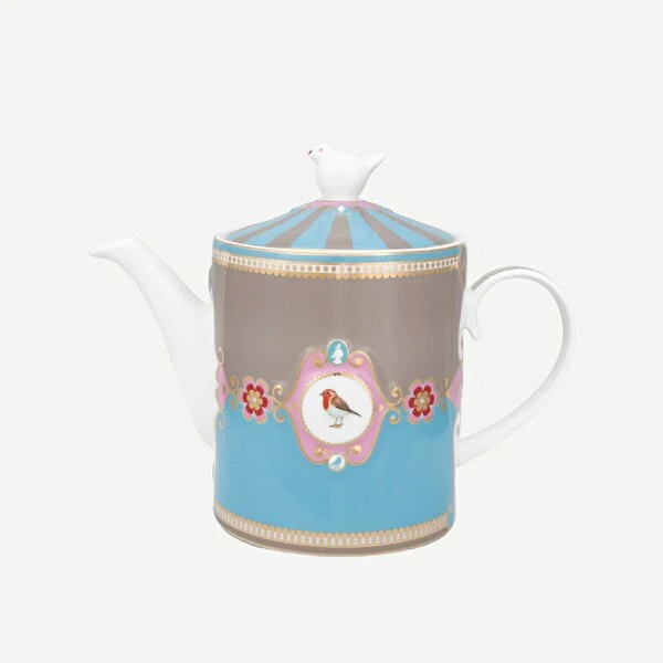 Mavi Haki Porselen Demlik 1300 Ml Love Birds Collection by Pip Studio