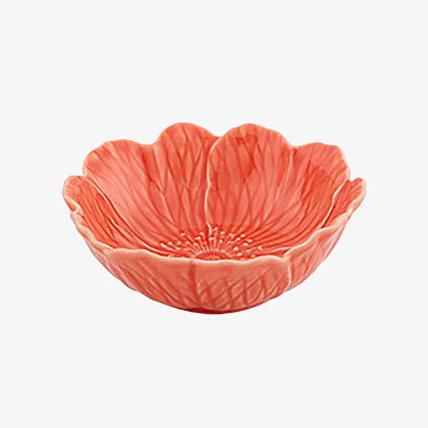 Turuncu Seramik Servis Kasesi 17 Cm Flora Collection by Bordallo Pinheiro