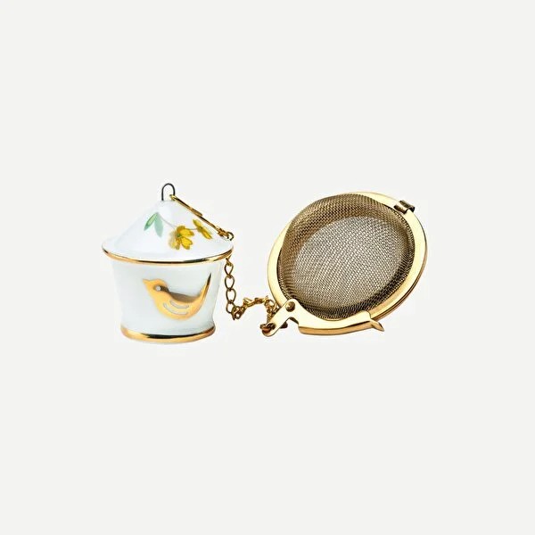 Beyaz Porselen Demleme Süzgeci 12,6 Cm Early Bird Collection by Pip Studio