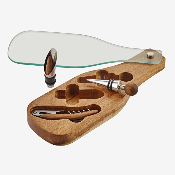 Kahverengi Bambu Tirbuşon Acacia Elegance Collection by Chiara Alessi