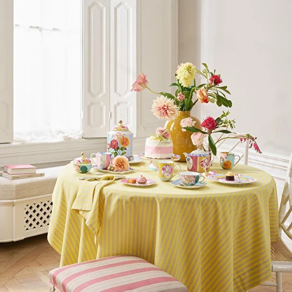 Sarı Mavi Porselen Saklama Kutusu 1900 Ml Royal Collection by Pip Studio