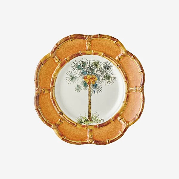Turuncu Melamin Kahvaltı Tabağı 23 Cm Bambu Collection by Chiara Alessi
