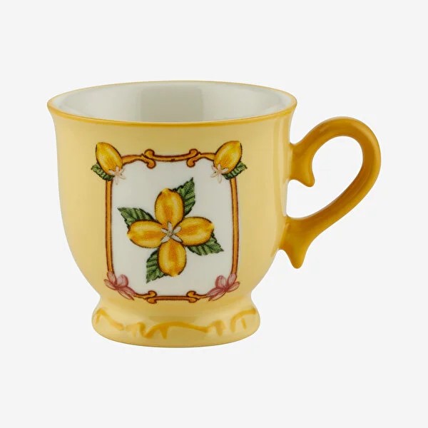 Sarı Seramik Kahve Fincan Seti 90 Ml Il Sogno Collection by Chiara Alessi