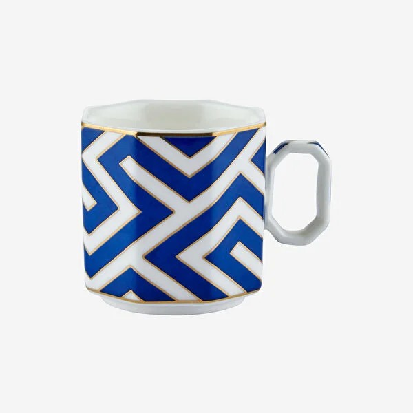Mavi Porselen Kahve Fincan Seti 90 Ml Ravello Collection by Chiara Alessi