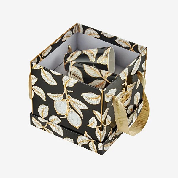 Siyah Porselen Kahve Fincan Seti 100 Ml Ravello Collection by Chiara Alessi