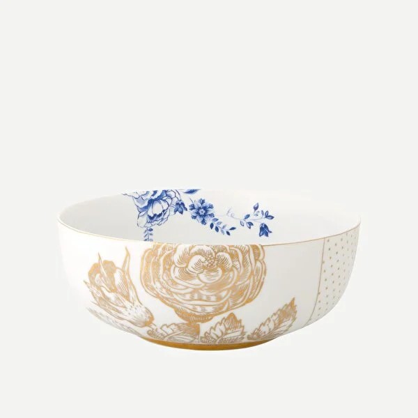 Mavi Beyaz Porselen Kase 23 Cm Royal White Collection by Pip Studio