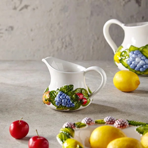 Beyaz Seramik Sürahi 1,5 Lt Collection by Edelweiss Italy