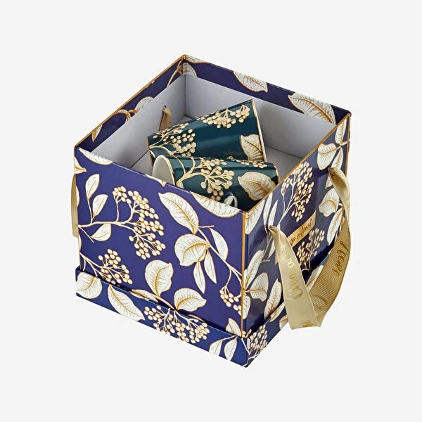 Mavi Porselen Kahve Fincan Seti 100 Ml Ravello Collection by Chiara Alessi