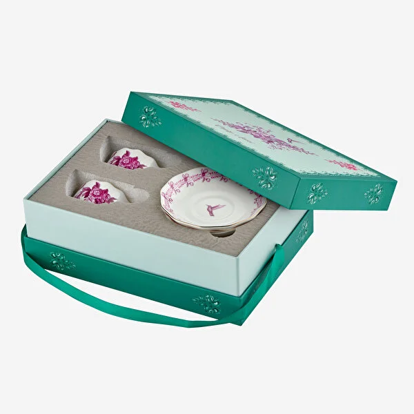 Pembe Porselen Kahve Fincan Seti 100 Ml Primavera Collection by