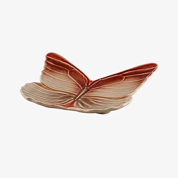 Kırmızı Seramik Servis Tabağı 31 Cm Cloudy Butterflies Collection by Bordallo Pinheiro