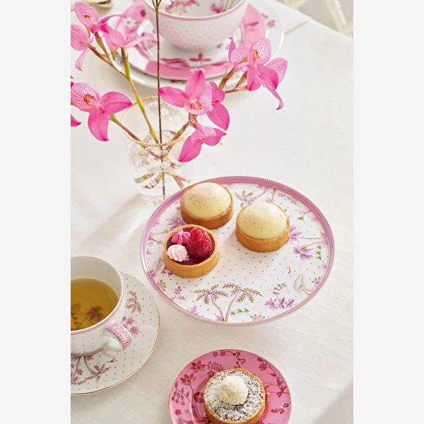 Pembe Porselen Petit Four Tabağı 12 Cm Jolie Collection by Pip Studio