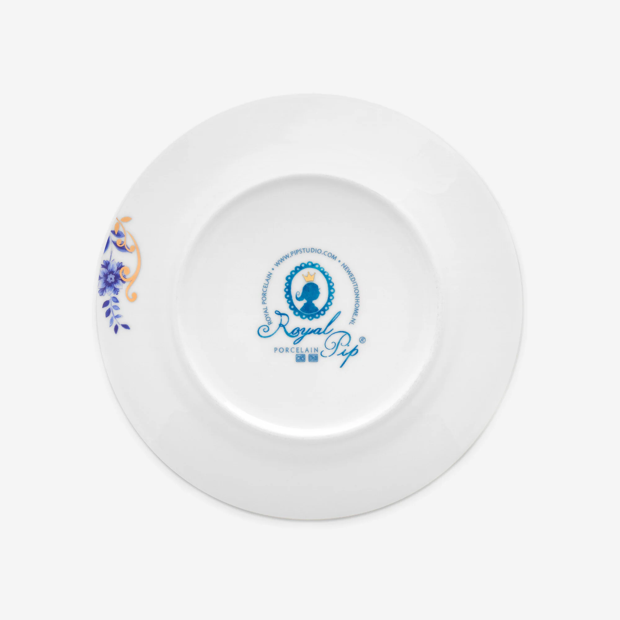 Mavi Porselen Kahvaltı Tabağı 21 Cm Royal Stripes Collection by Pip Studio