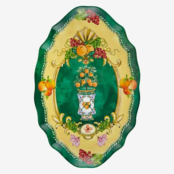 Yeşil Melamin Meze Tabağı 7 Parça Carpe Diem Collection by Chiara Alessi