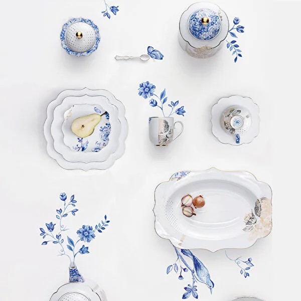 Beyaz Porselen Küp 1900 Ml Royal White Collection by Pip Studio