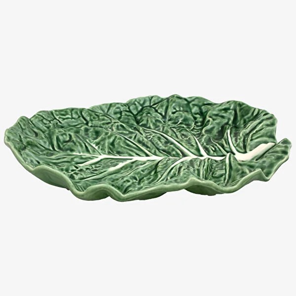 Yeşil Seramik Servis Kasesi 37 Cm Cabbage Collection by Bordallo Pinheiro