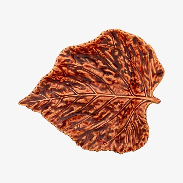 Turuncu Seramik Servis Tabağı 21 Cm Gudrun Collection by Bordallo Pinheiro