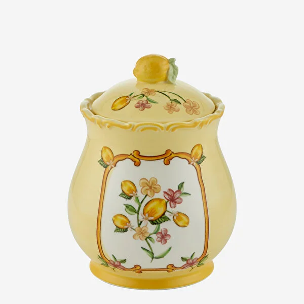 Sarı Seramik Kavanoz 20 Cm Il Sogno Collection by Chiara Alessi