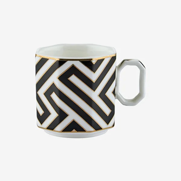 Siyah Porselen Kahve Fincan Seti 90 Ml Ravello Collection by Chiara Alessi