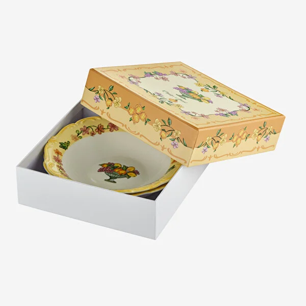 Sarı Seramik Çukur Tabak 21,5 Cm Il Sogno Collection by Chiara Alessi