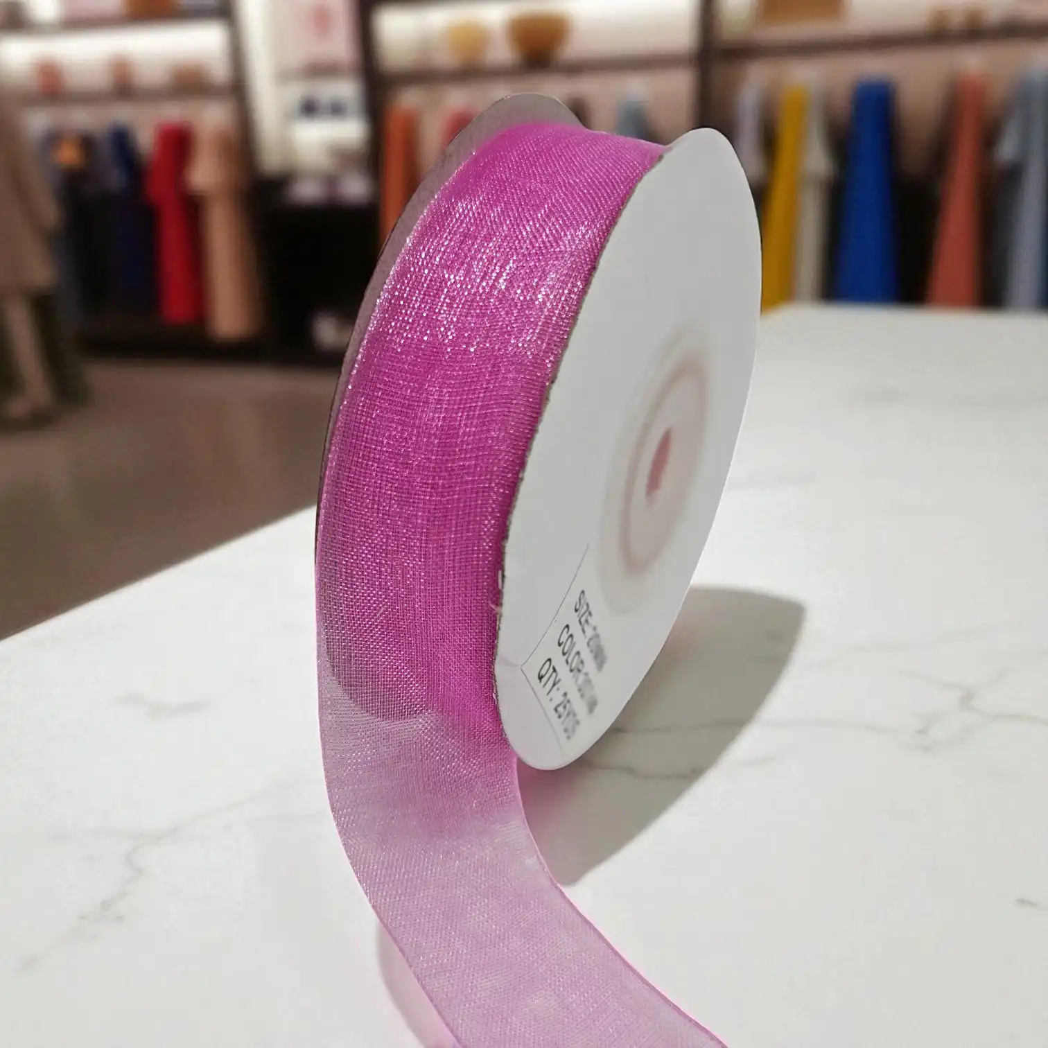 Organze - Koyu Pembe