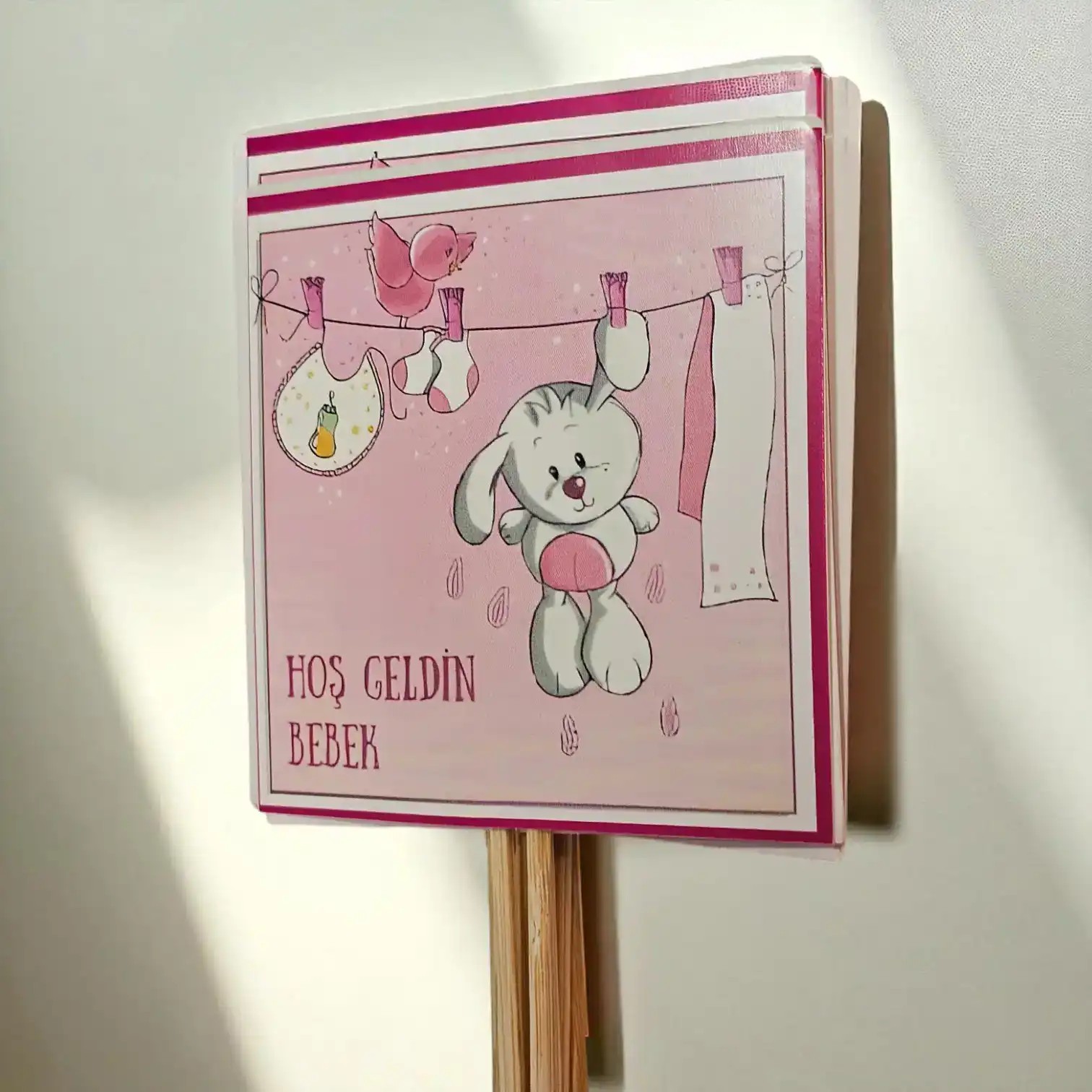 Çubuk Kart Hoş Geldin Bebek Kız