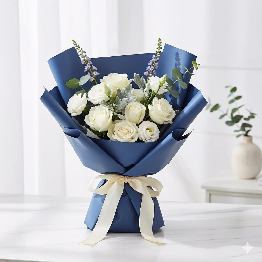 Kesik Jelatin Çiçek Ambalajı 