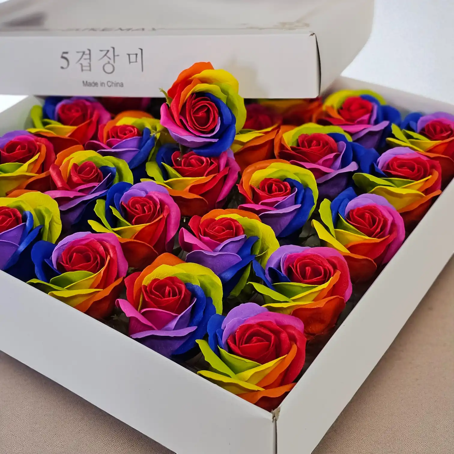 Kokulu Mum Gül - Rengarenk