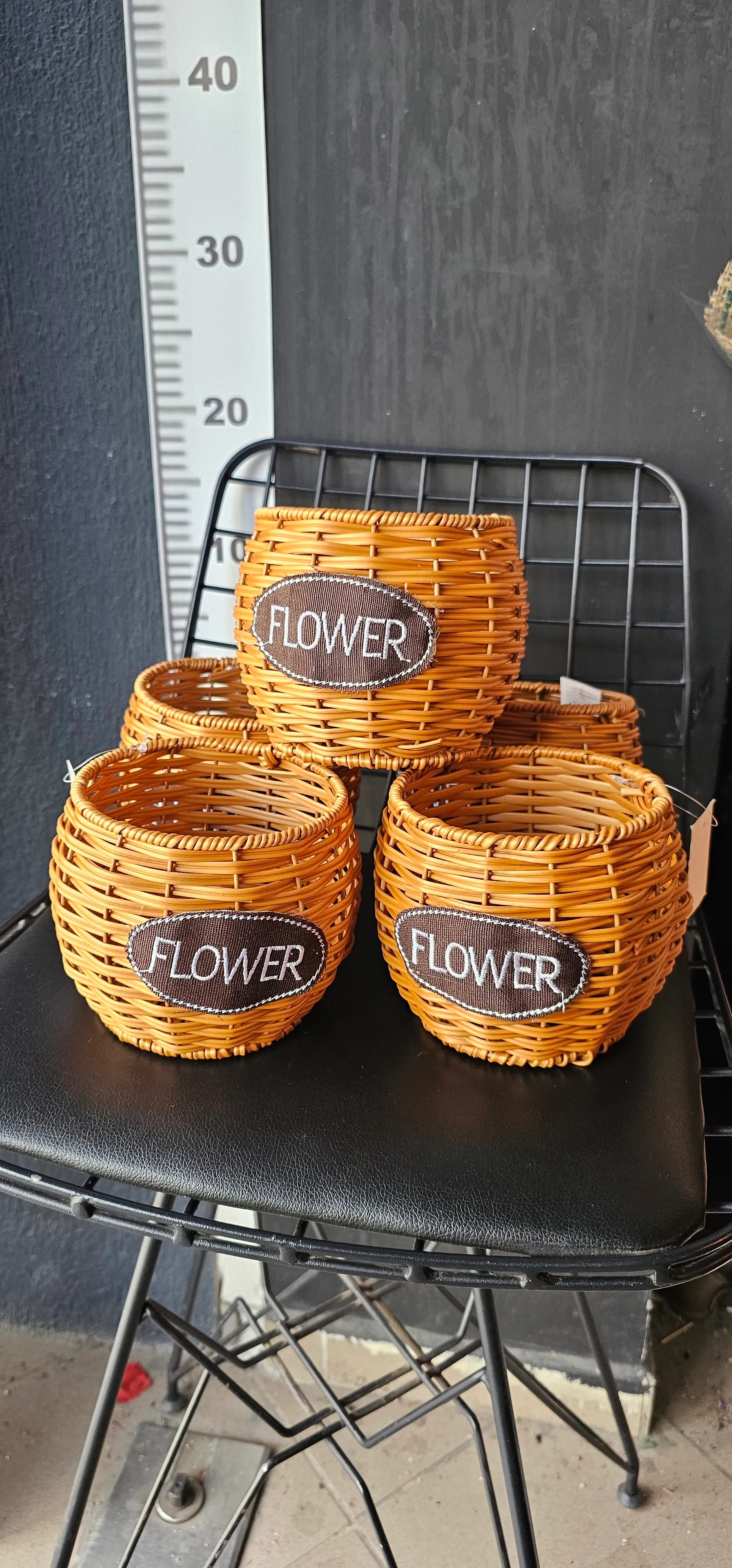 Flower hasır sepet( ADET )