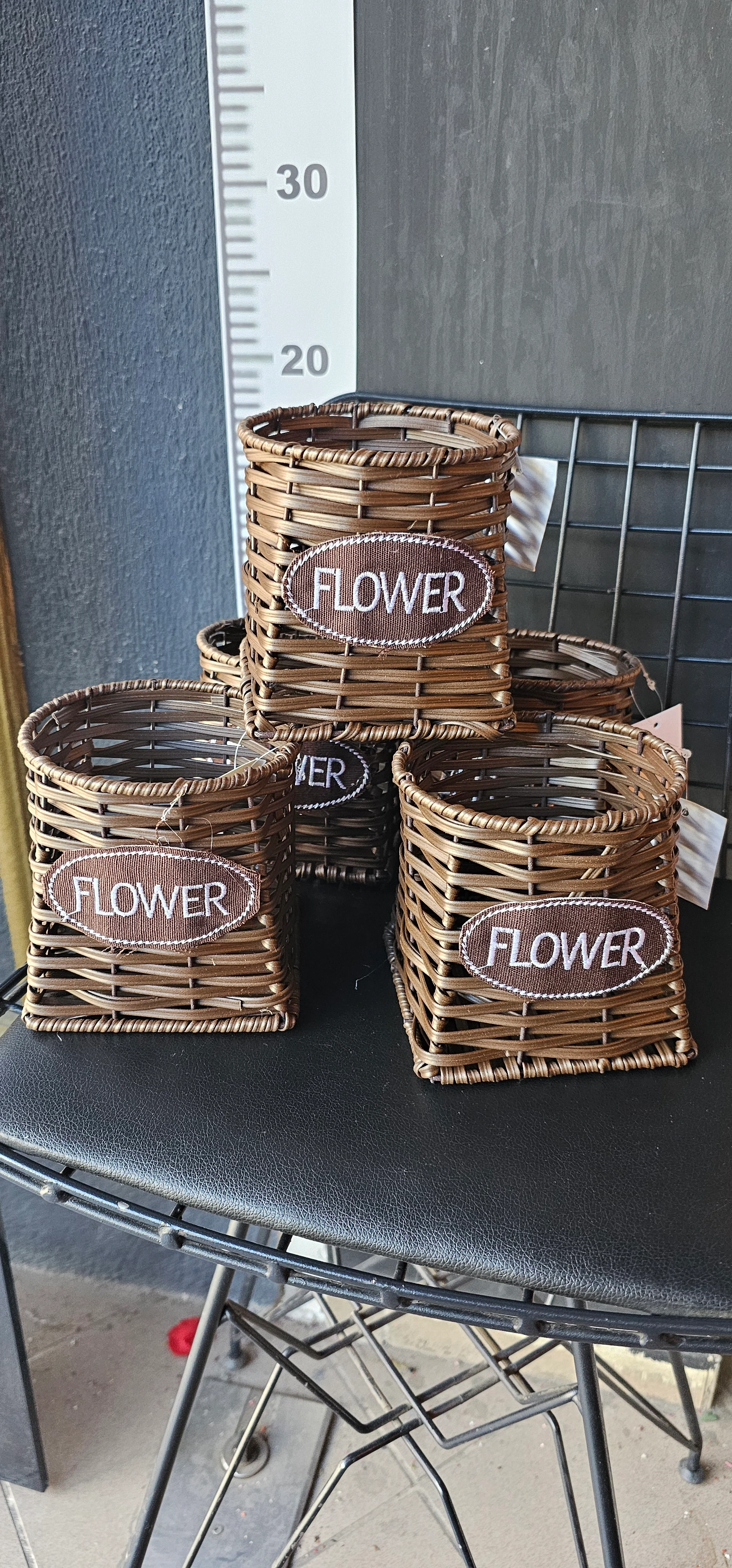 Flower hasır sepet no2 (ADET)